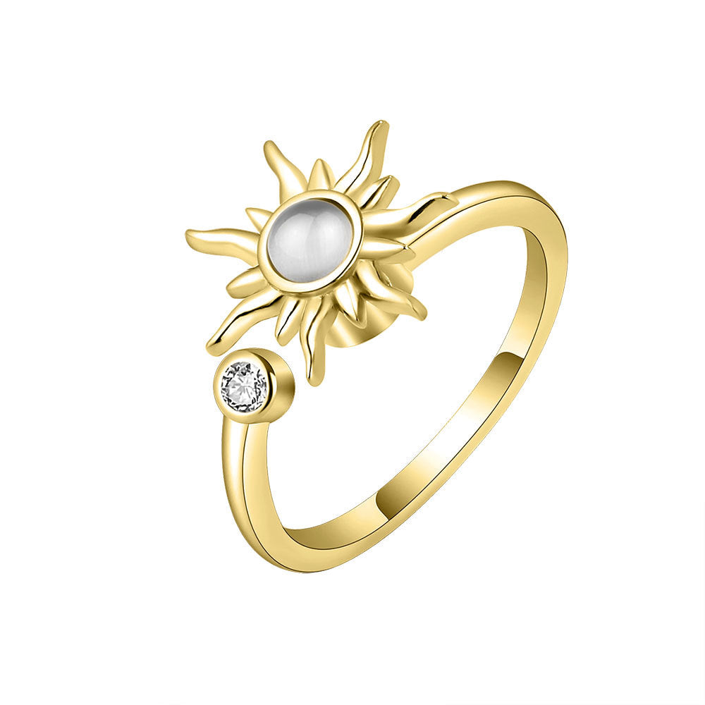 Sunflower Ring Rotating Ring