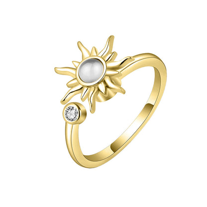 Sunflower Ring Rotating Ring